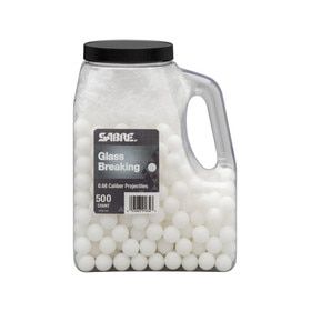SABRE Glass Breaking 0.68 Calibre Projectiles comes in a plastic container